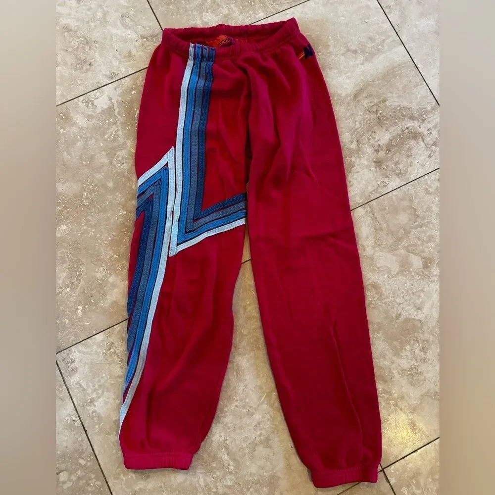 AVIATOR NATION pink with blue stripes XS - Picture 6 of 7